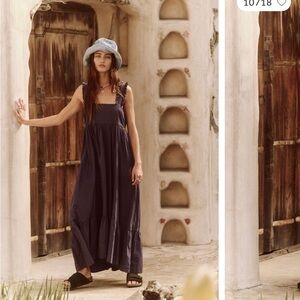 Free People Navy Maxi Dress